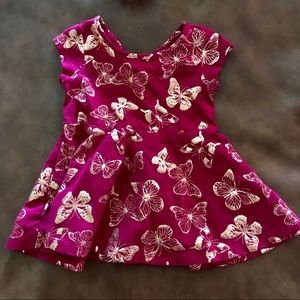 Children’s Place t-shirt dress with butterfly 6-9m